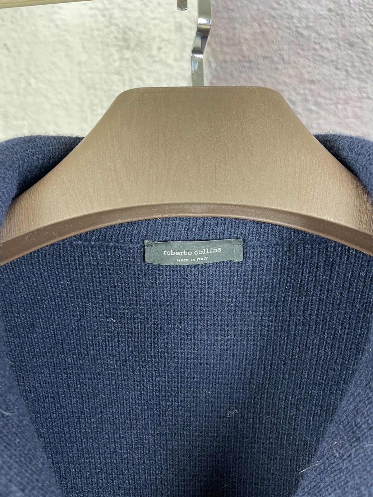 Roberto Collina Roberto Collina navy blue double breasted wool cardigan Size M / US 6-8 / IT 42-44 - 8 Thumbnail