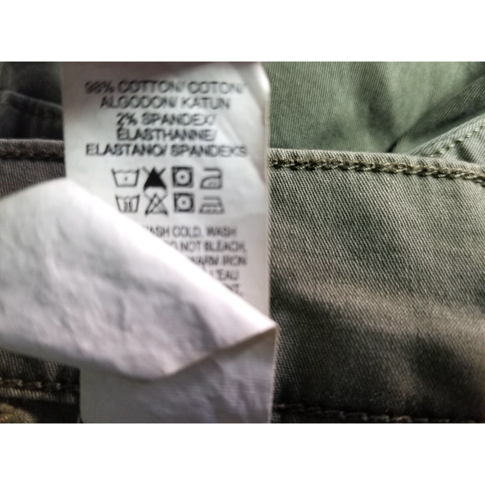Lucky Brand Lucky Brand Pants Women's Cargo Mid Rise Army Green Size 00/24 Size 24" / US 00 / IT 34 - 6 Thumbnail