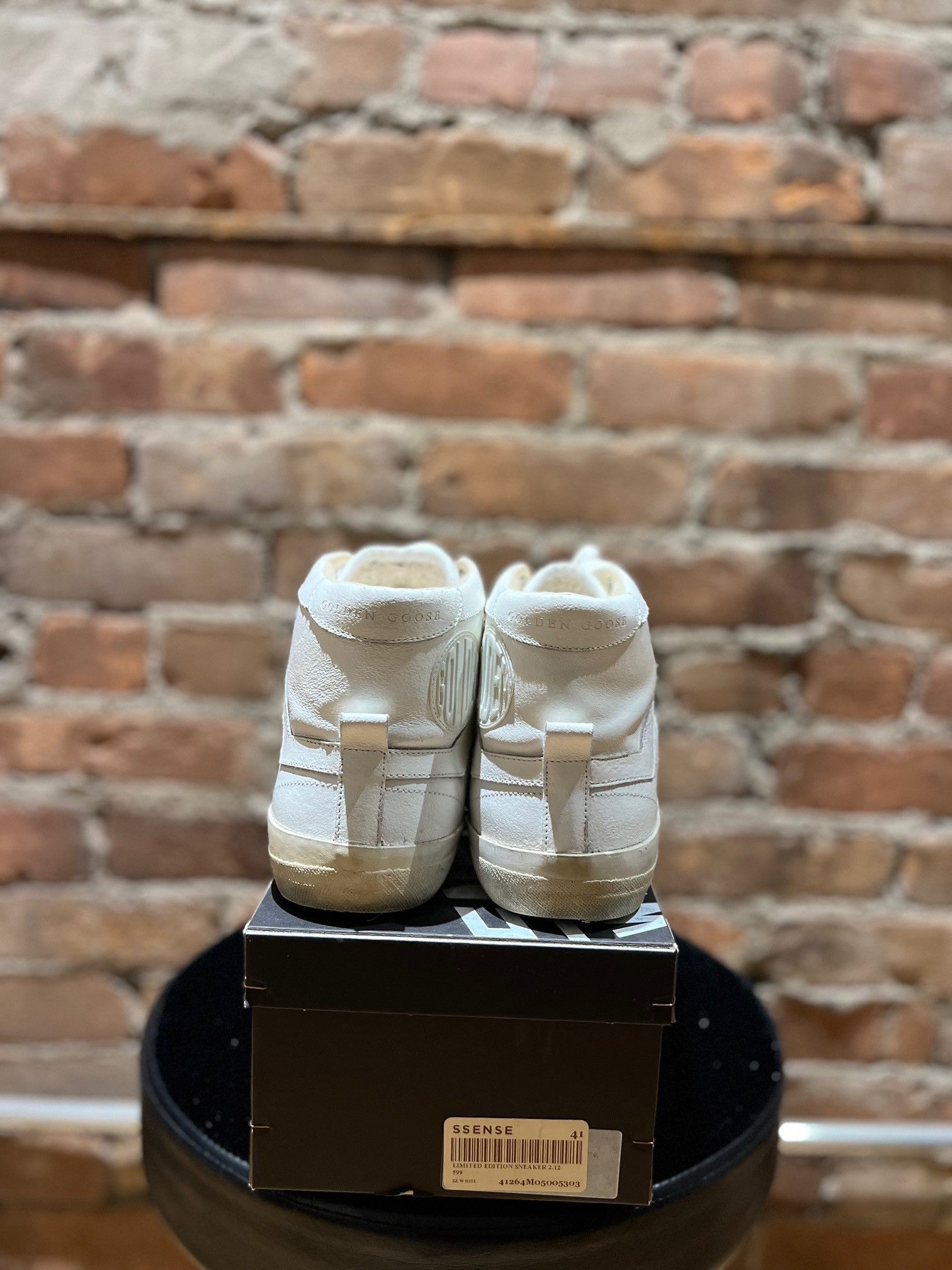 Golden Goose Golden Goose 2.12 High-Top Sneakers – ZZ White Size US 8 / EU 41 - 5 Thumbnail