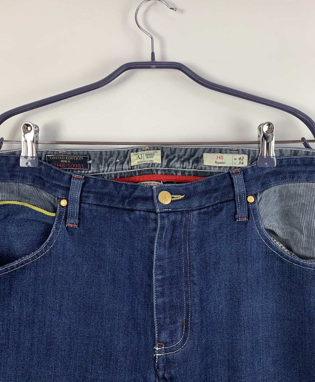 Armani Armani Jeans blue denim Italy 42 Size US 42 / EU 58 - 5 Thumbnail