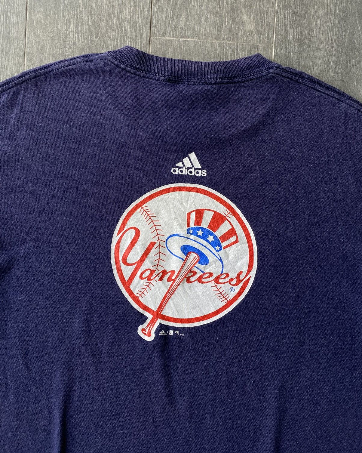 Vintage Vintage 2004 Adidas New York Yankees Promo Shirt✨ Size US L / EU 52-54 / 3 - 3 Thumbnail
