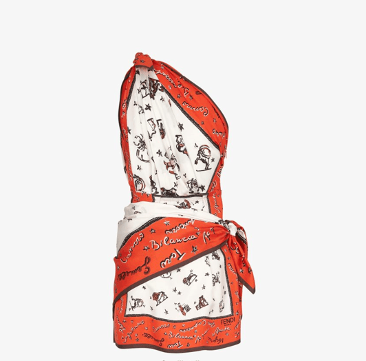 Fendi o1loc1c0824 Dress in Orange Size M / US 6-8 / IT 42-44 - 2 Thumbnail
