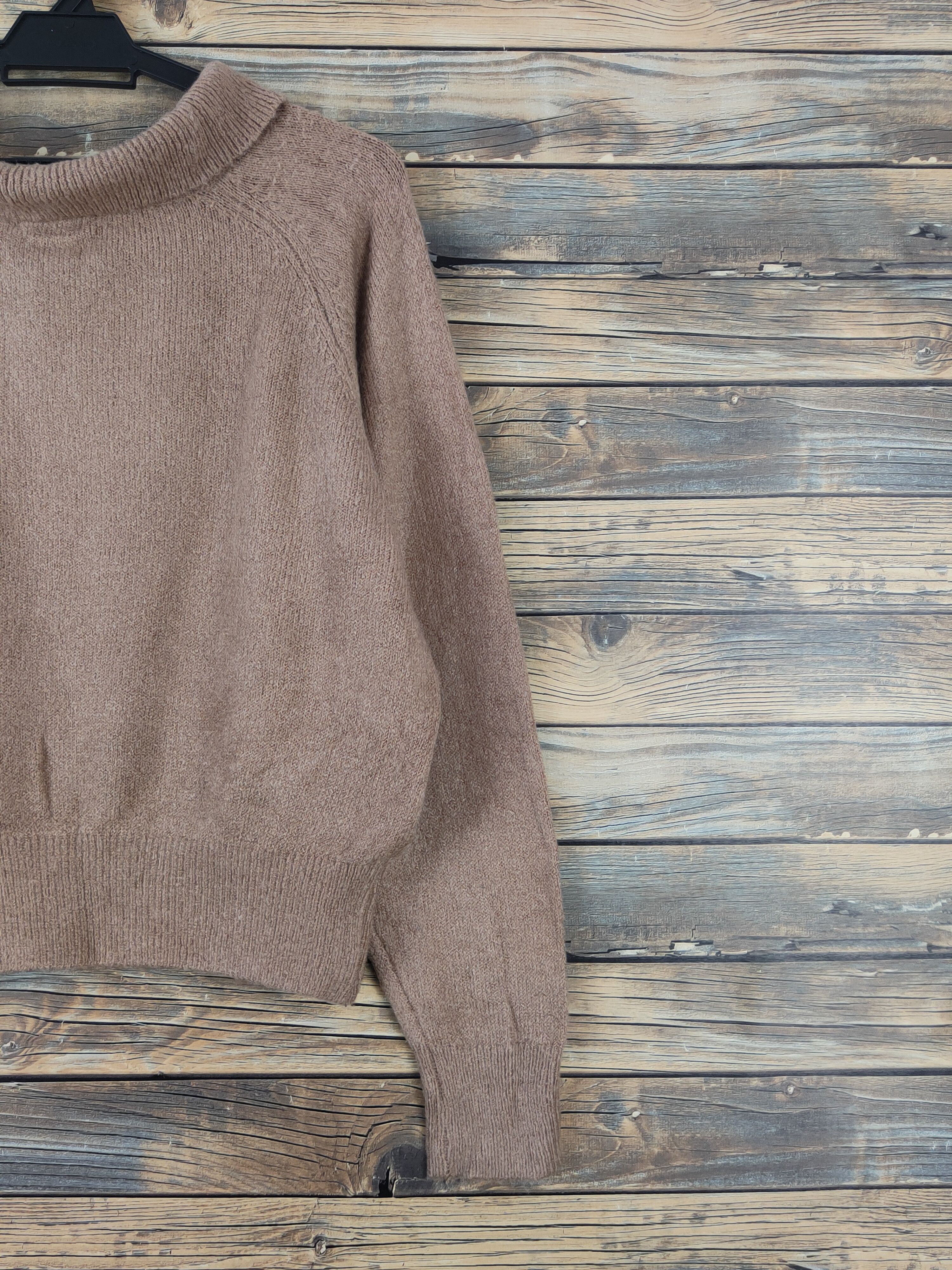 Homespun Knitwear × Japanese Brand × Vintage Earth Music & Ecology Brown Knitwear Crop Tops #W1139 Size M / US 6-8 / IT 42-44 - 9 Thumbnail