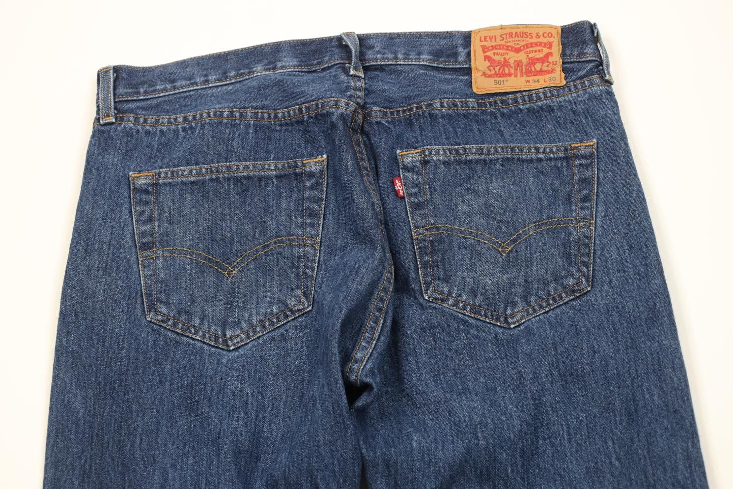 Levi's Vintage Y2K Levis 501xx Button Fly Original Fit Denim Jeans Size US 34 / EU 50 - 10 Thumbnail
