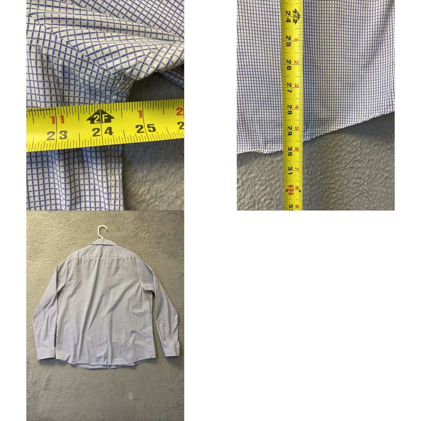 Michael Kors Michael Kors Men's Slim Fit Shirt Long Sleeve Button-Up 17 36/37 Blue Size US XL / EU 56 / 4 - 8 Thumbnail