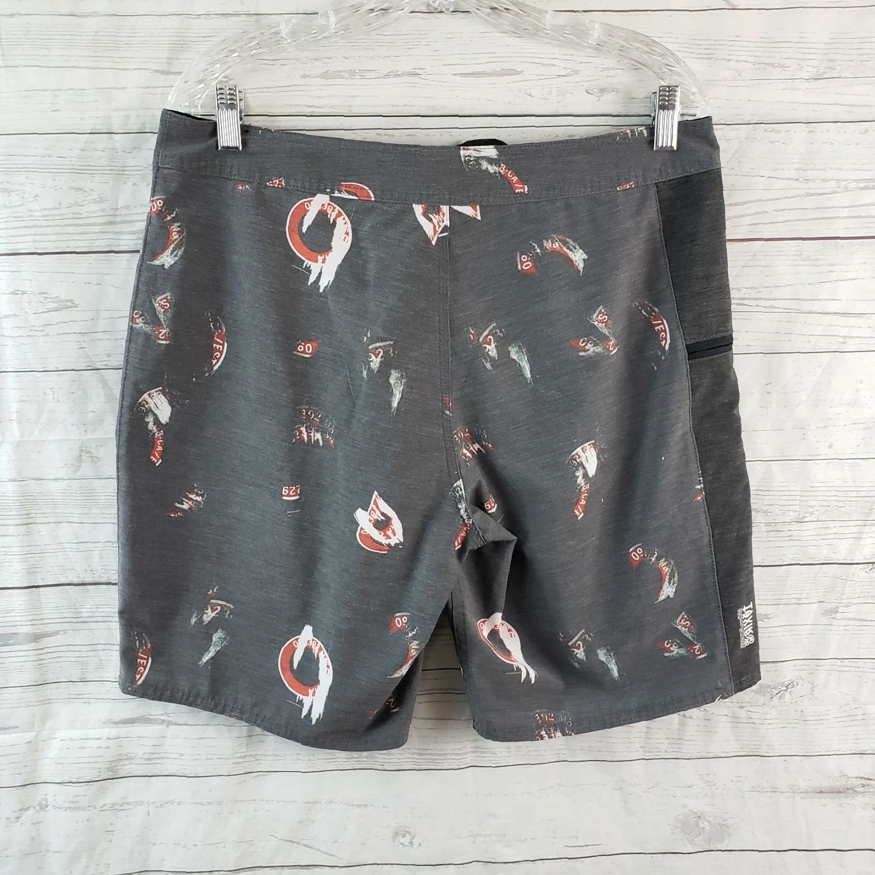 Tavik Tavik Mens Board Shorts Sz 32 Gray Red Size US 32 / EU 48 - 2 Thumbnail