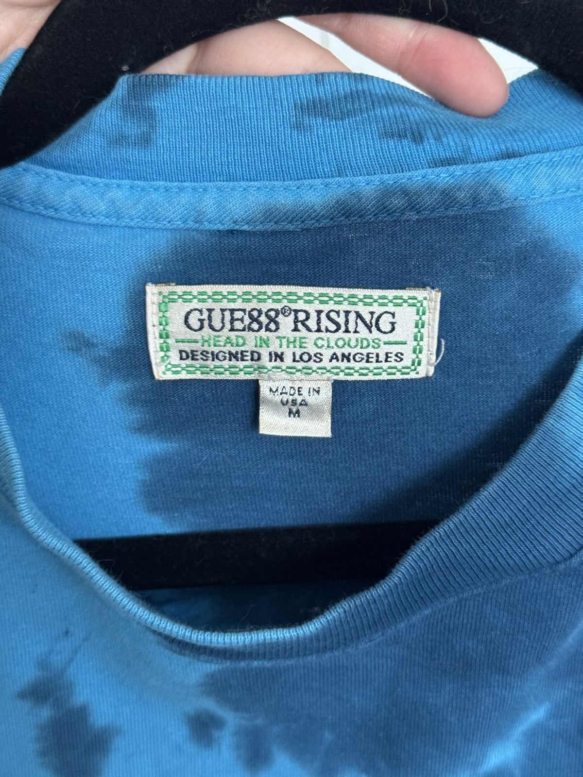 Guess Guess x 88 RISING blue tie-dye long sleeve shirt Size US M / EU 48-50 / 2 - 3 Thumbnail