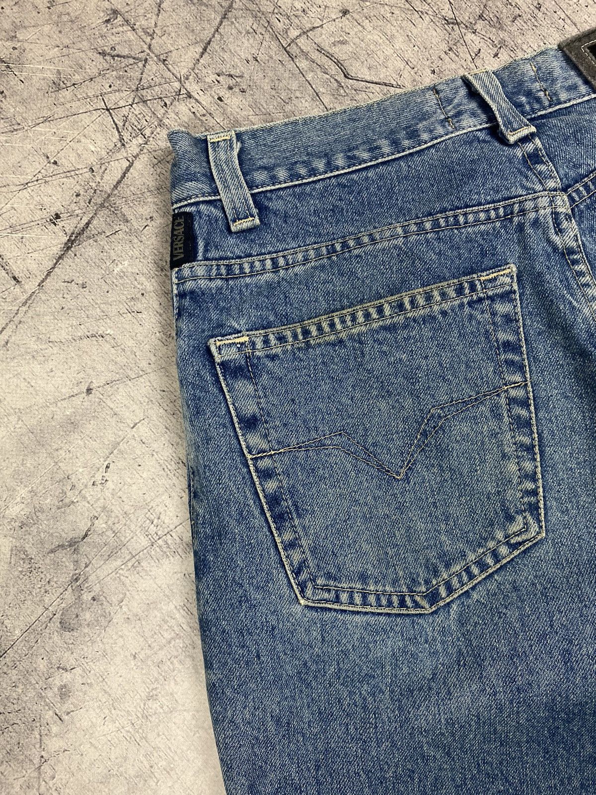 Versace Jeans Couture Vintage 90s Versace Jeans Couture Washed Luxury Denim Jeans Size US 30 / EU 46 - 6 Thumbnail
