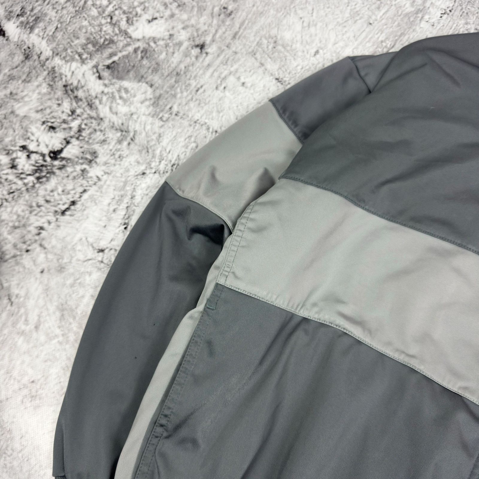 Nike Nike Men's Gray White Swoosh Spellout Full Zip Track Jacket Size US XL / EU 56 / 4 - 8 Thumbnail