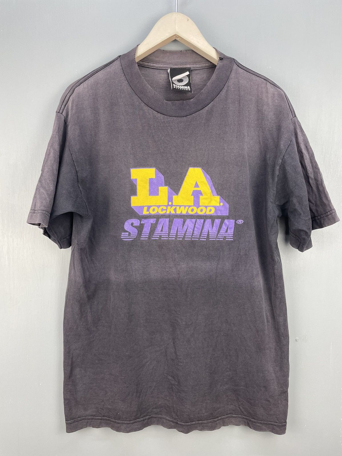 Vintage Vintage L.A. Lockwood Stamina sun faded t shirt Size US M / EU 48-50 / 2 - 3 Thumbnail