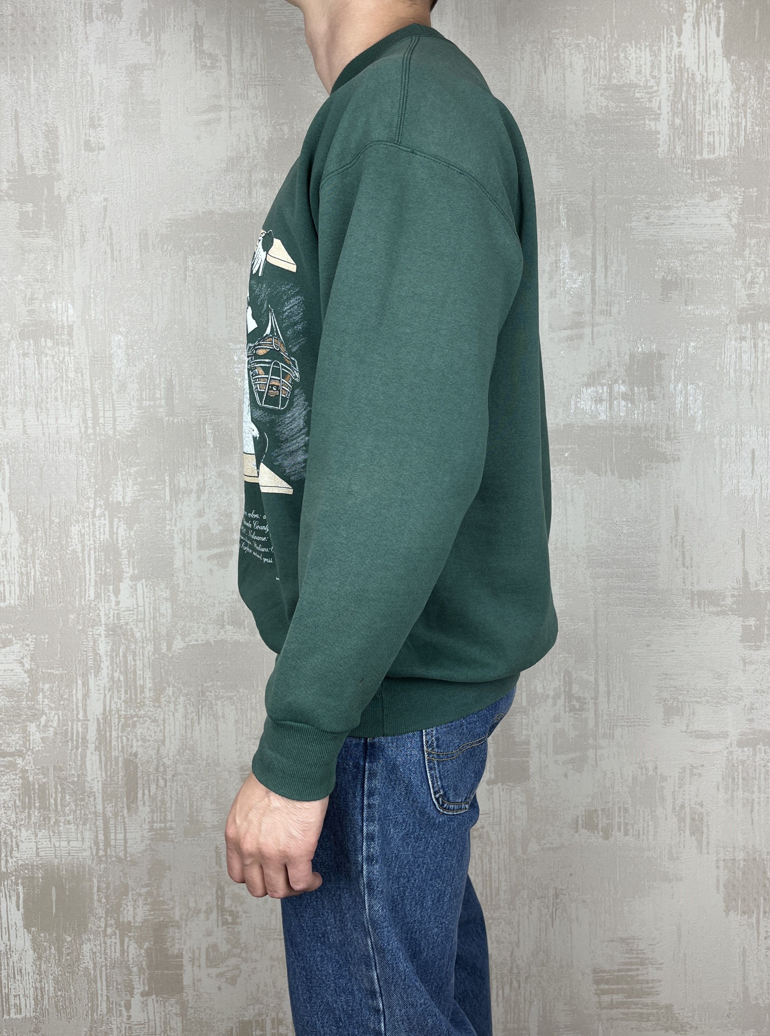 Nutmeg 90's Oakland Athletics A's MBL Nutmeg Vintage Sweatshirt Size US XL / EU 56 / 4 - 13 Thumbnail