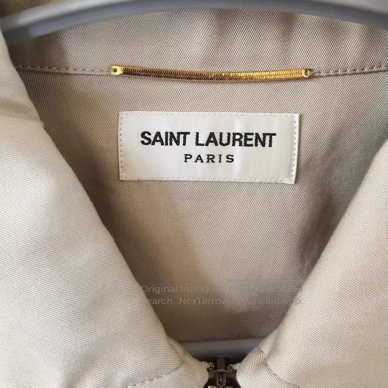 Saint Laurent Paris Saint Laurent Paris Solid color zipper lapel mid-length lo Size S / US 4 / IT 40 - 3 Thumbnail