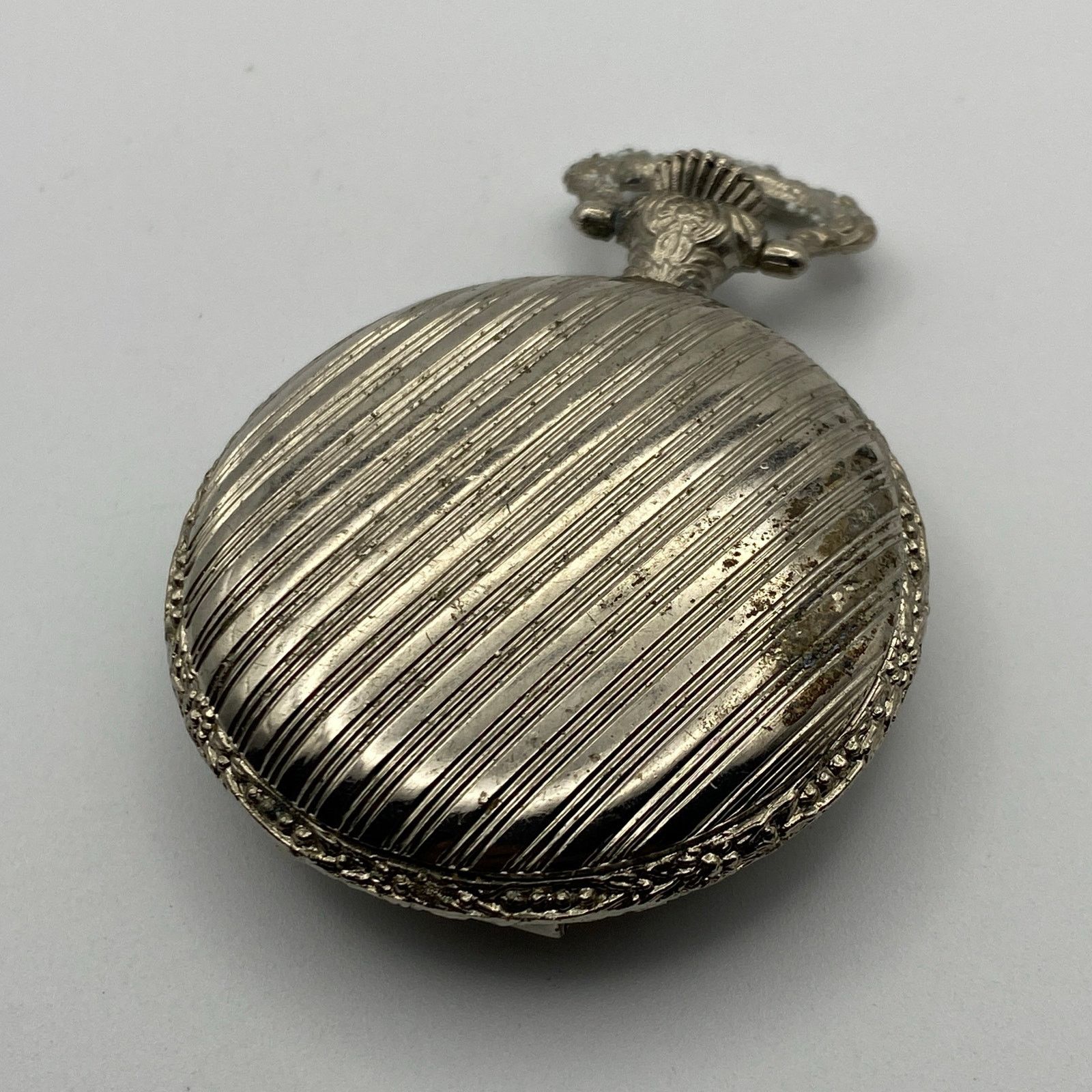 Other Elegant Silver Tone Moulin Pocket Watch - New Battery! Size ONE SIZE - 3 Thumbnail