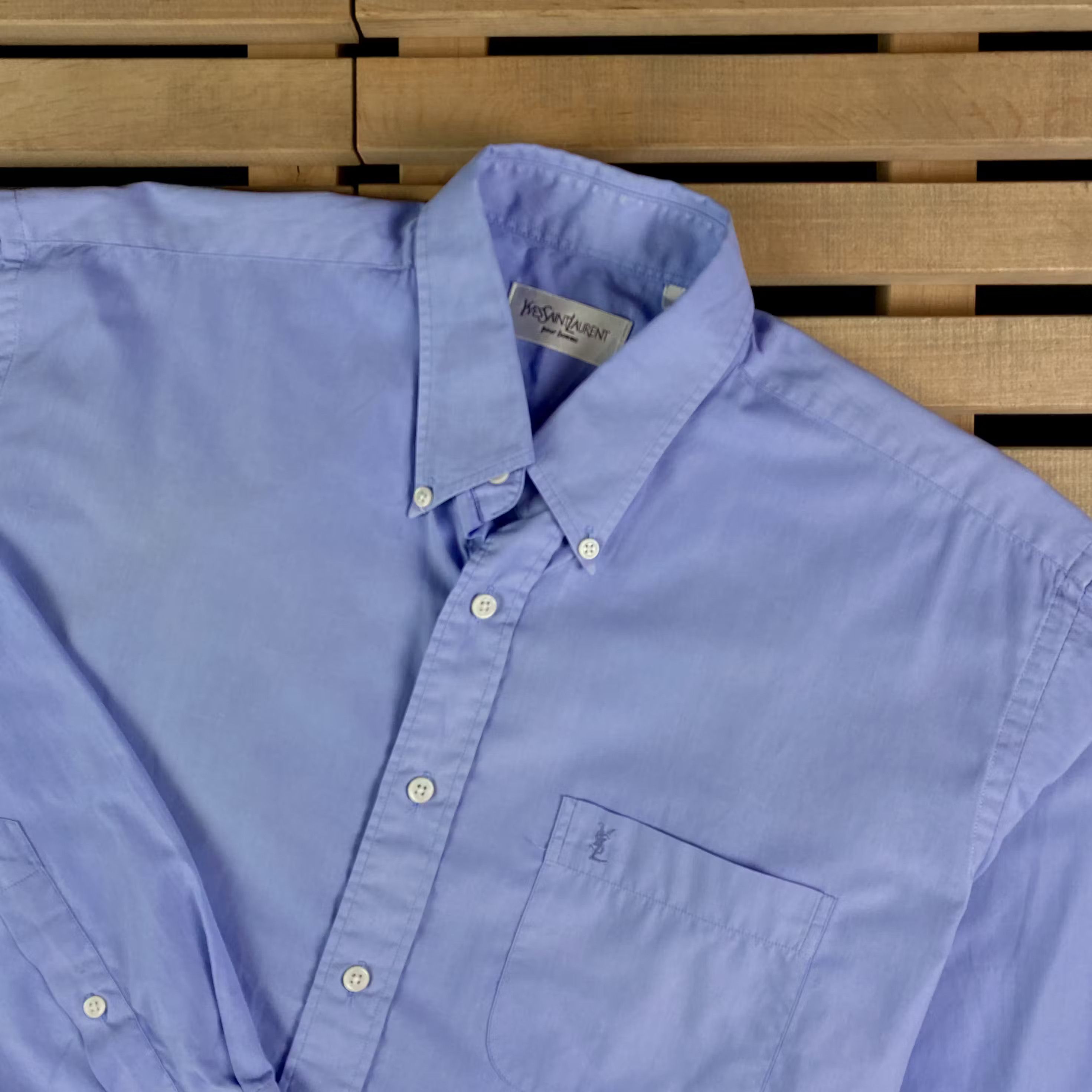 Vintage × Yves Saint Laurent Mens Shirt Yves Saint Laurent Vintage YSL Size XXL Size US XXL / EU 58 / 5 - 2 Thumbnail