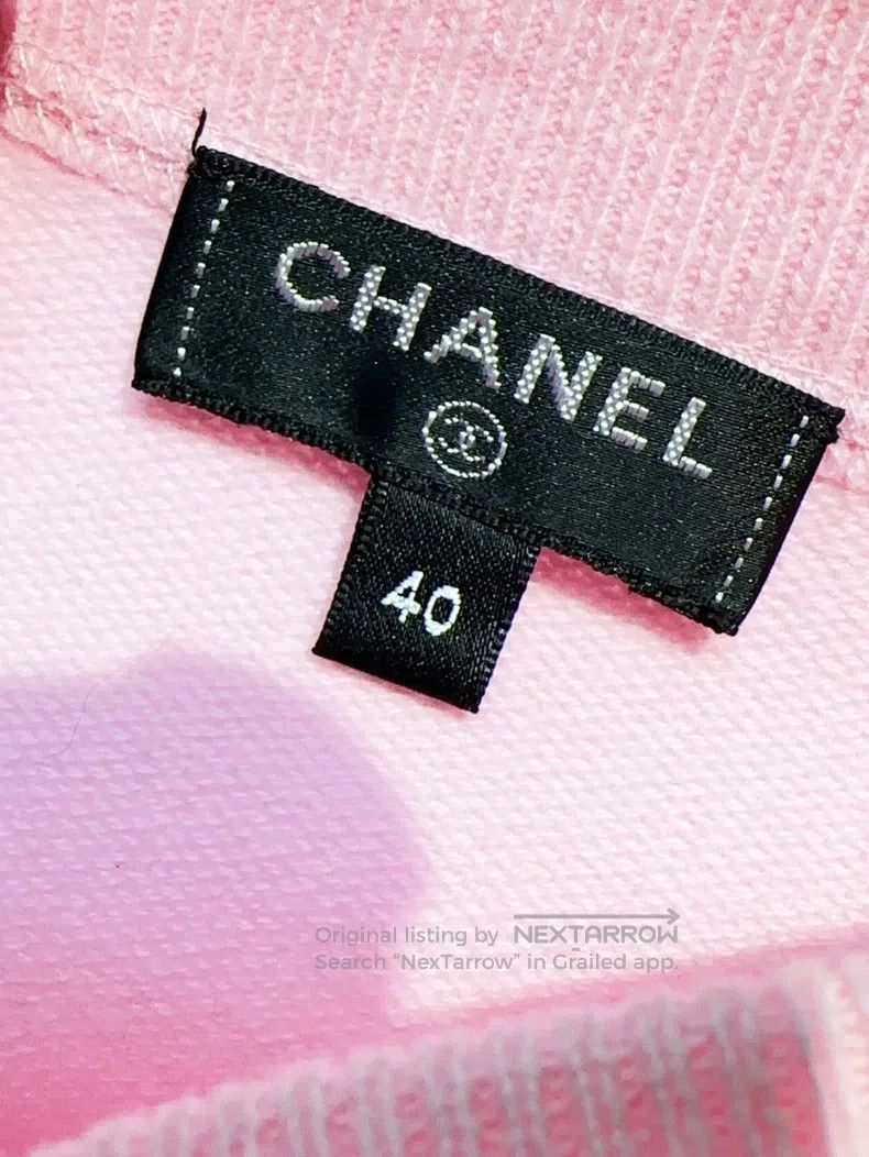 Chanel Chanel Pink hollow knit sleeveless Size S / US 4 / IT 40 - 5 Thumbnail
