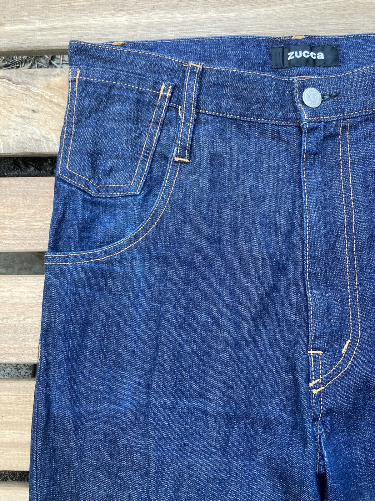 Zucca Archive Zucca Straight Drop Crotch Blue Jeans Size US 29 - 6 Thumbnail