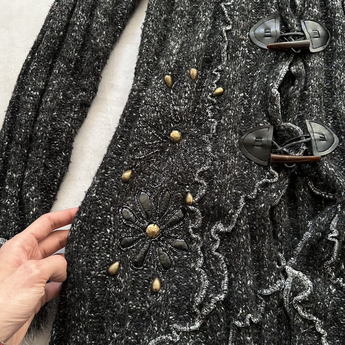 Hysteric Glamour × Undercover Gothic Faux Fur Cardigan Sweater Zone Bleue Rundholz Vibe Size L / US 10 / IT 46 - 4 Thumbnail