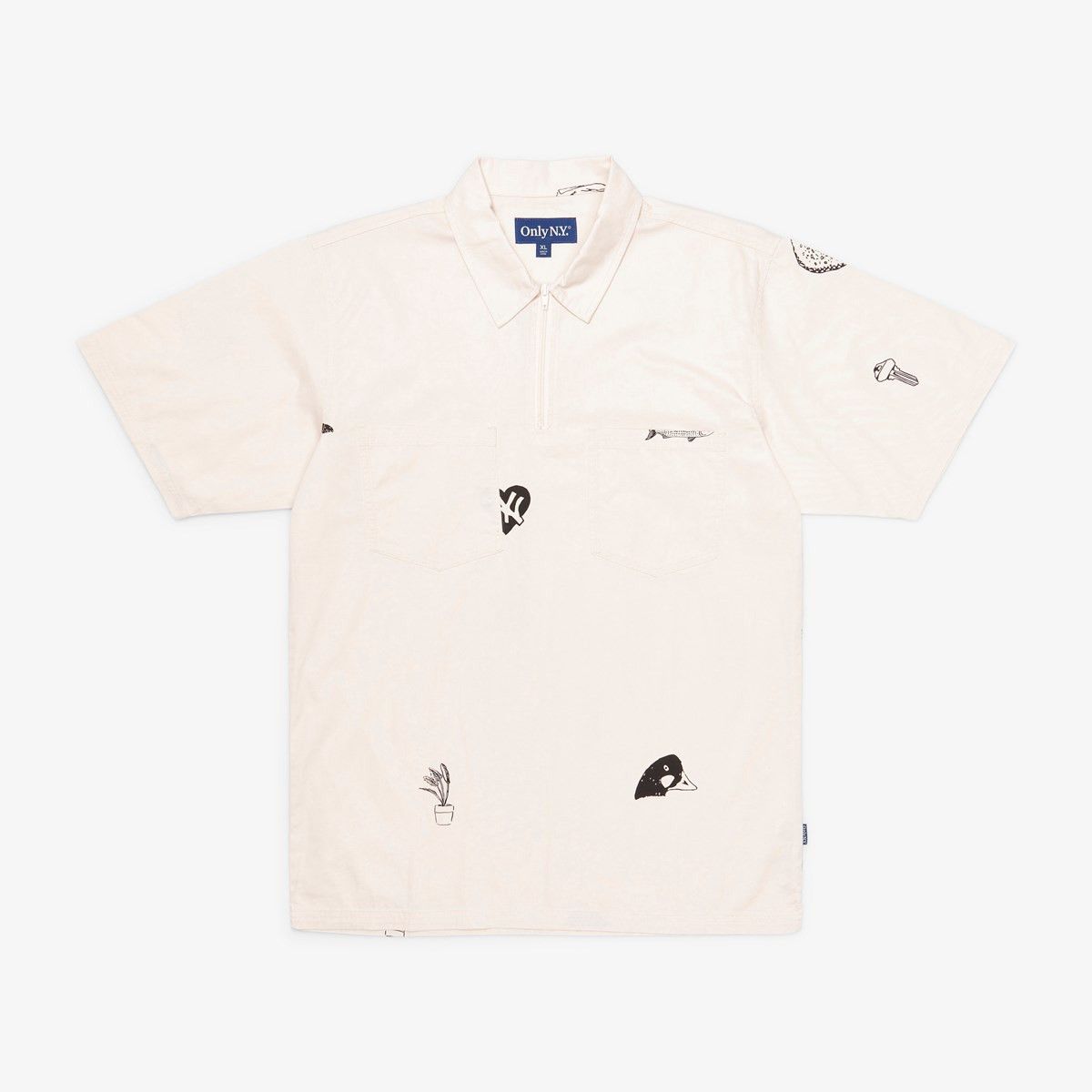 image of S22 Only Ny City Life Mechanics Shirt in Dusty Rose, Men's (Size Medium)
