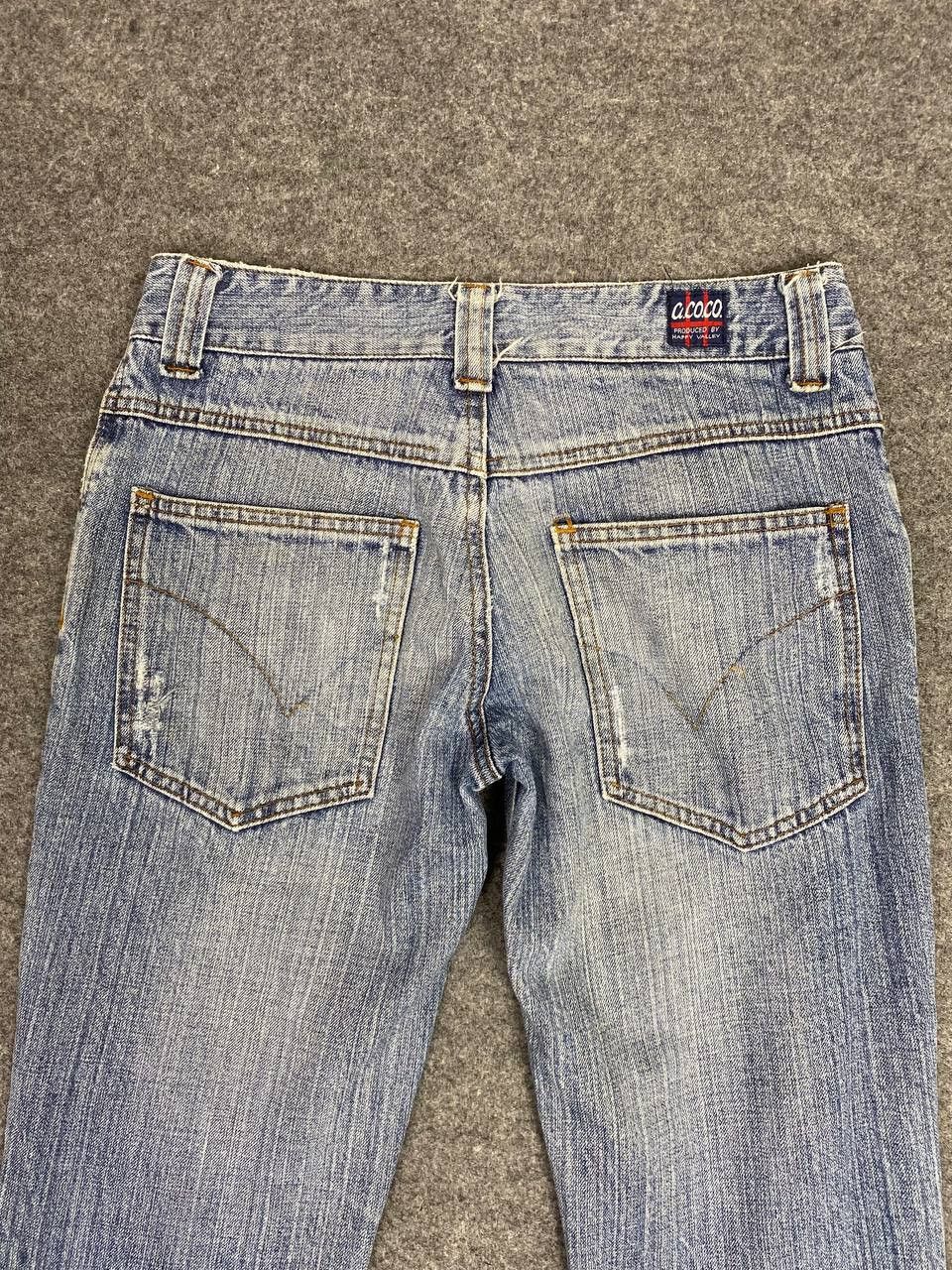 Japanese Brand vintage japanese brands low bootcut distressed denim Size 30" / US 8 / IT 44 - 3 Thumbnail