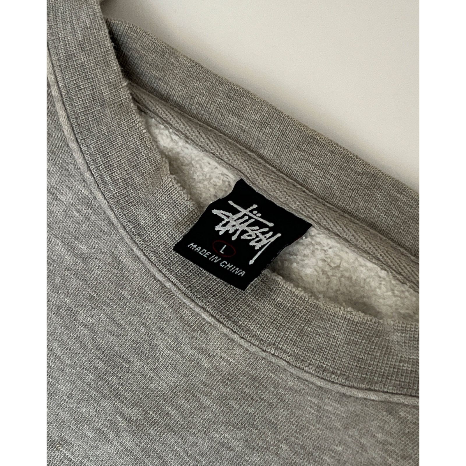Stussy 1990s Stüssy Grey Signature Sweatshirt Size US L / EU 52-54 / 3 - 4 Thumbnail