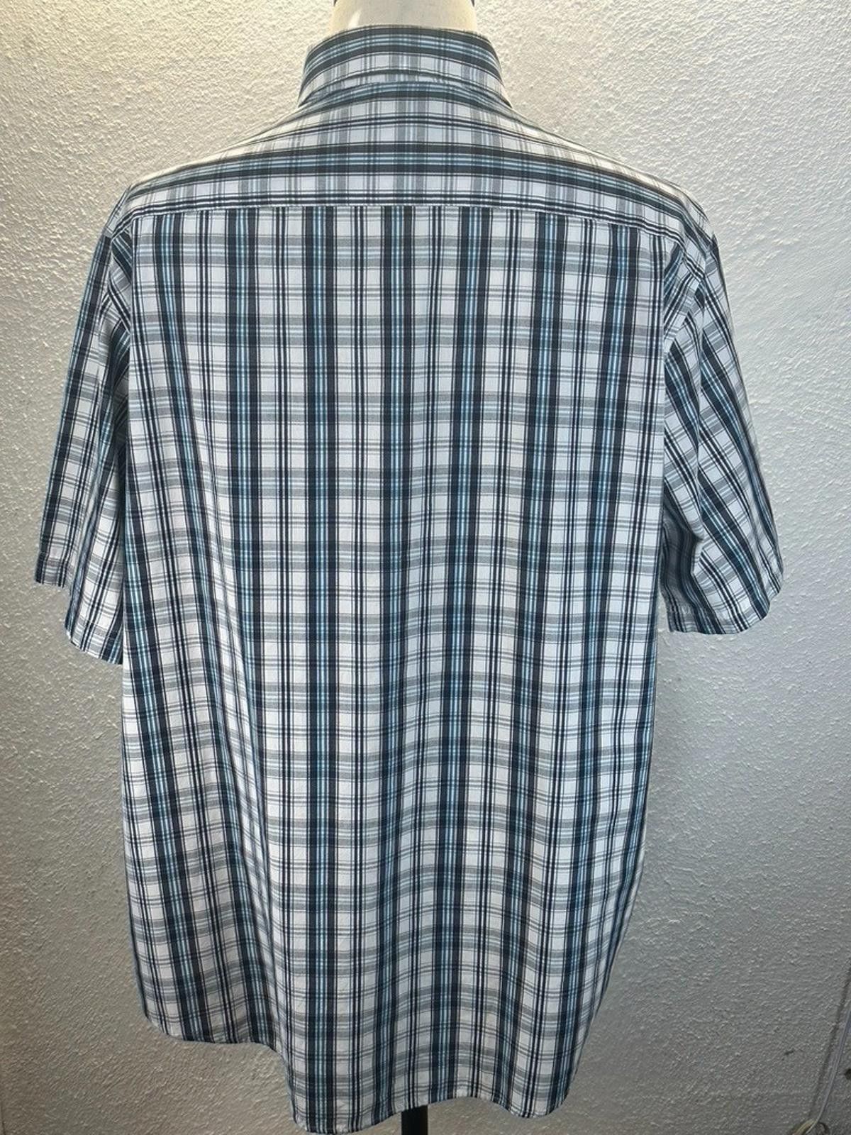 Croft & Barrow Croft & Barrow Men's XL Blue Plaid Button Down Shirt Size US XL / EU 56 / 4 - 3 Thumbnail