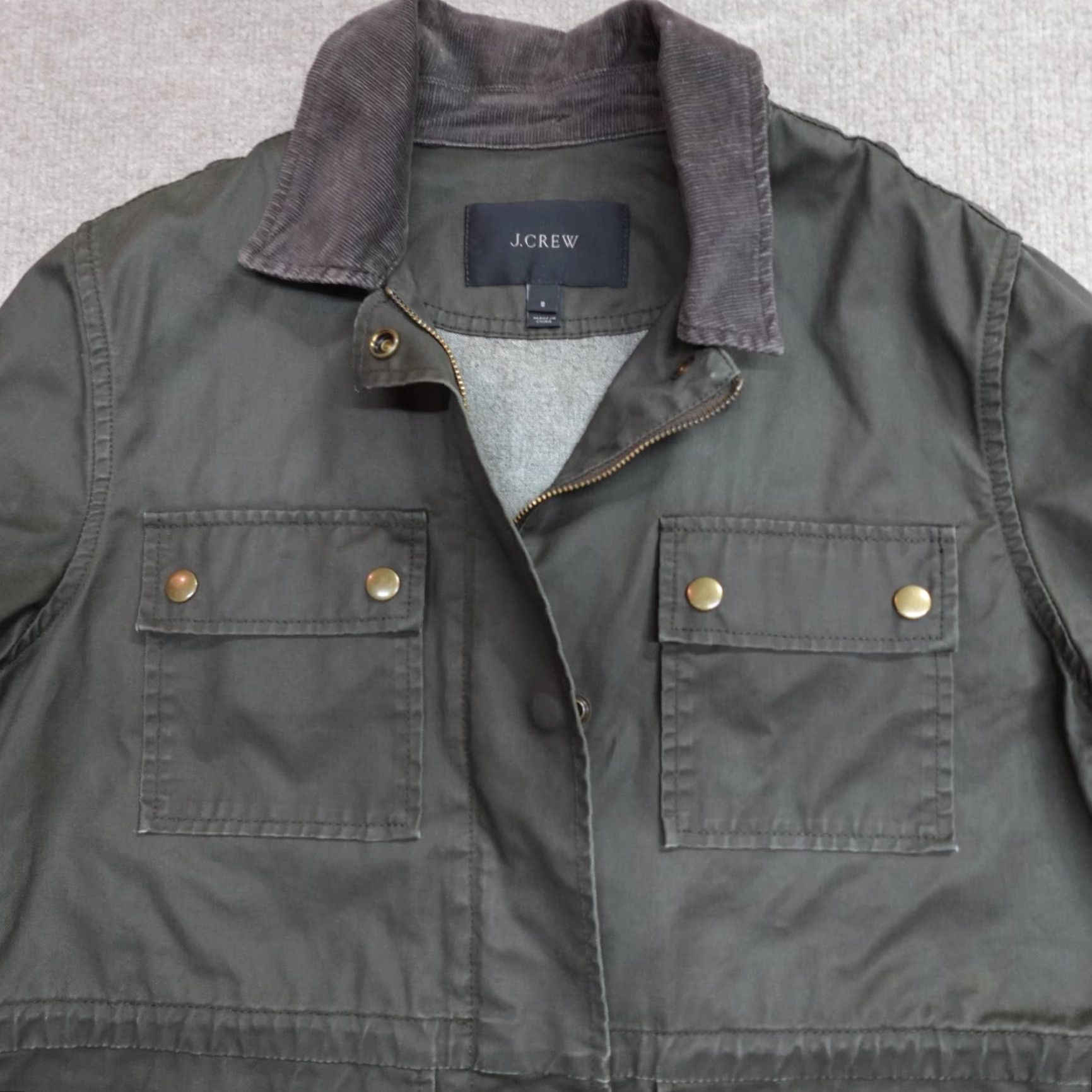 J.Crew J.CREW Womens Jacket Small Green Downtown Utility Field Coat Shirt Womens Small Green J.CREW Jacket Mens? Size S / US 4 / IT 40 - 2 Thumbnail