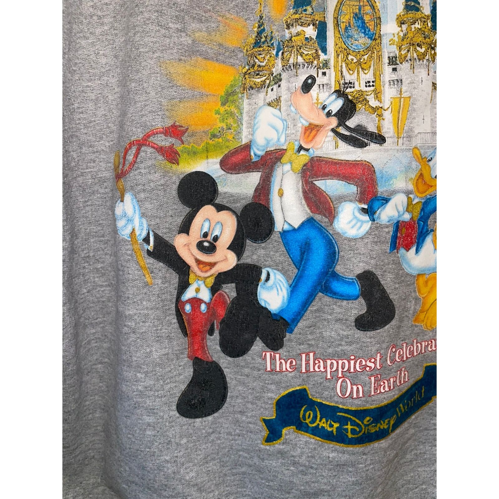Disney Vintage Walt Disney World Hoodie Gray Ful Zip Jacket VTG XL Size US XL / EU 56 / 4 - 7 Thumbnail