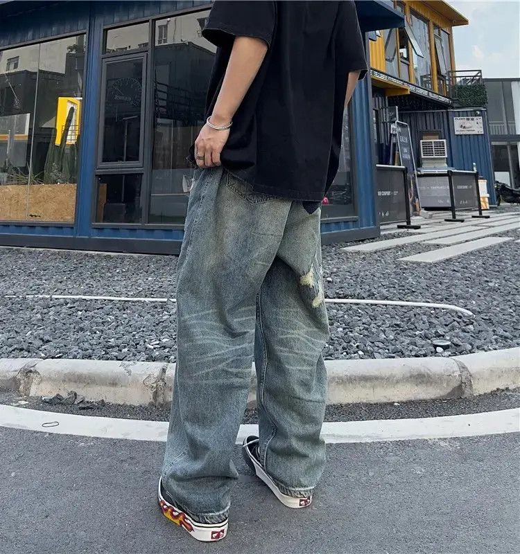 Japanese Brand Retro straight leg camouflage jeans Size US 32 / EU 48 - 5 Thumbnail