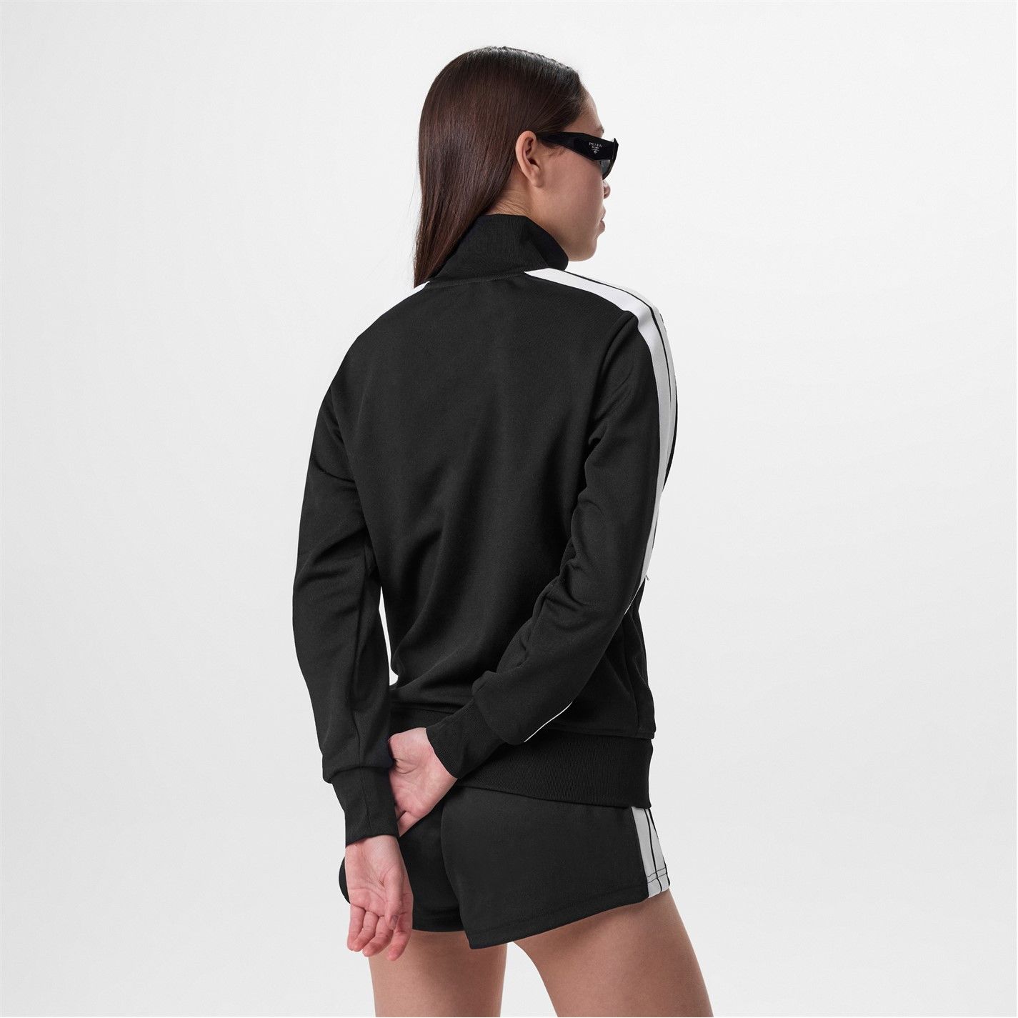 Palm Angels o1g2r1mq0325 Classic Track Jacket in Black & White Size S / US 4 / IT 40 - 3 Thumbnail