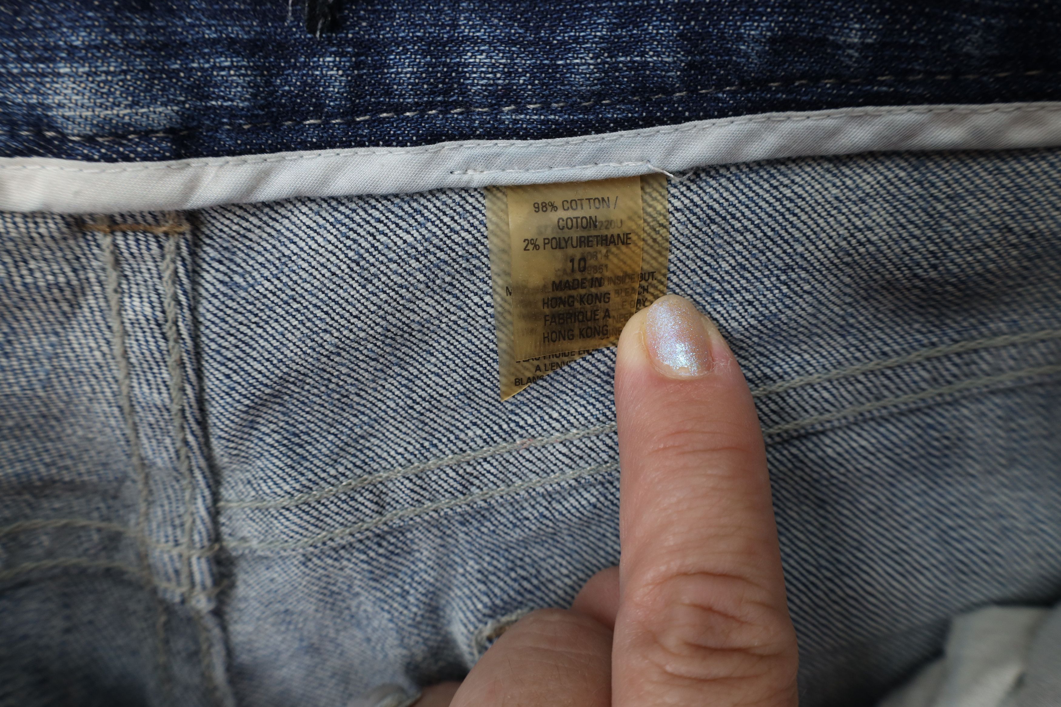 Vintage Vintage Y2K Babydoll Streetwear Wide Leg Denim Jeans Blue Size 32" / US 10 / IT 46 - 9 Thumbnail