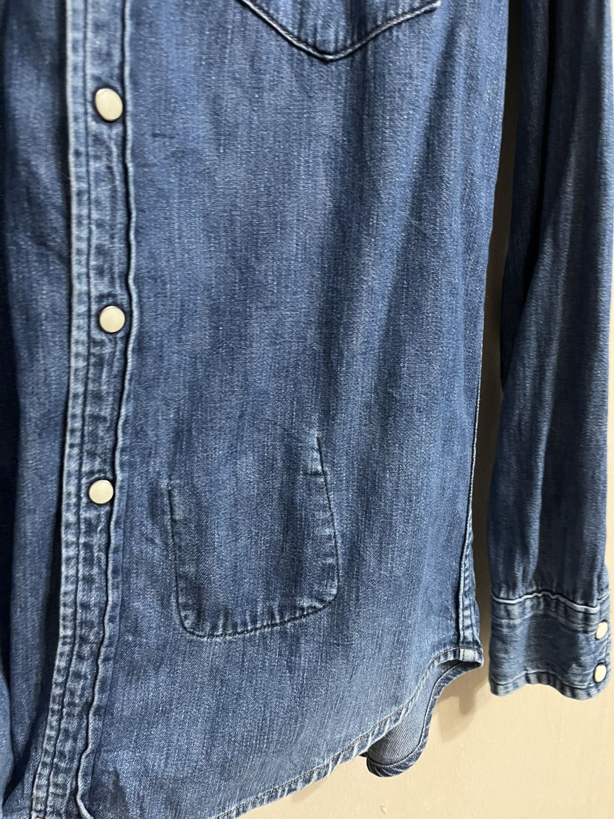 Blue Blue Japan × Japanese Brand Vintage blue blue Snap Button Denim Size US M / EU 48-50 / 2 - 5 Thumbnail