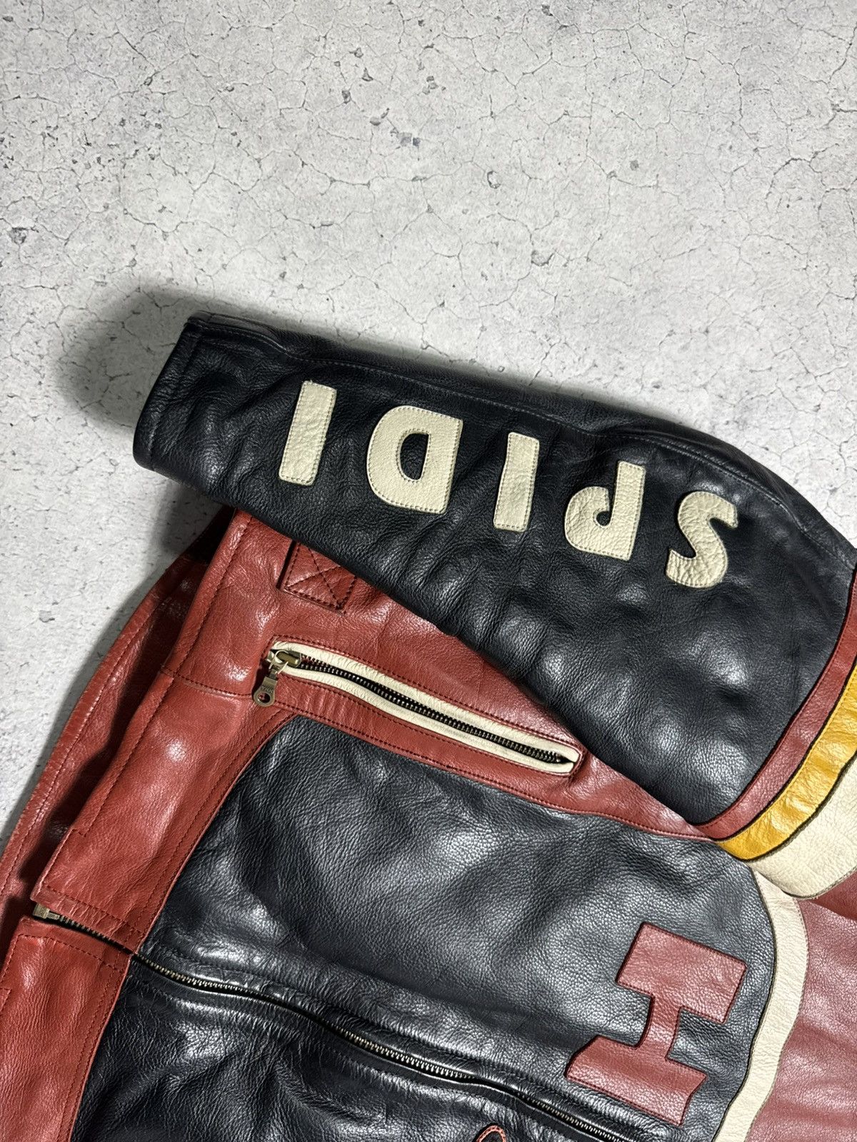 Vintage Spidi Team Moto Racing Leather Biker Jacket Size US L / EU 52-54 / 3 - 2 Thumbnail