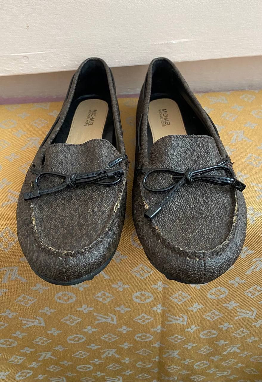 Michael Kors × Vintage 💎 Michael Kors Womens Sutton MOC Brown Moccasins Size US 7 / IT 37 - 3 Thumbnail