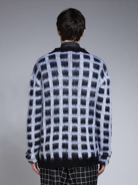 Marni o1w1db10824 V-Neck Knit Cardigan in Navy/White Size US L / EU 52-54 / 3 - 2 Thumbnail