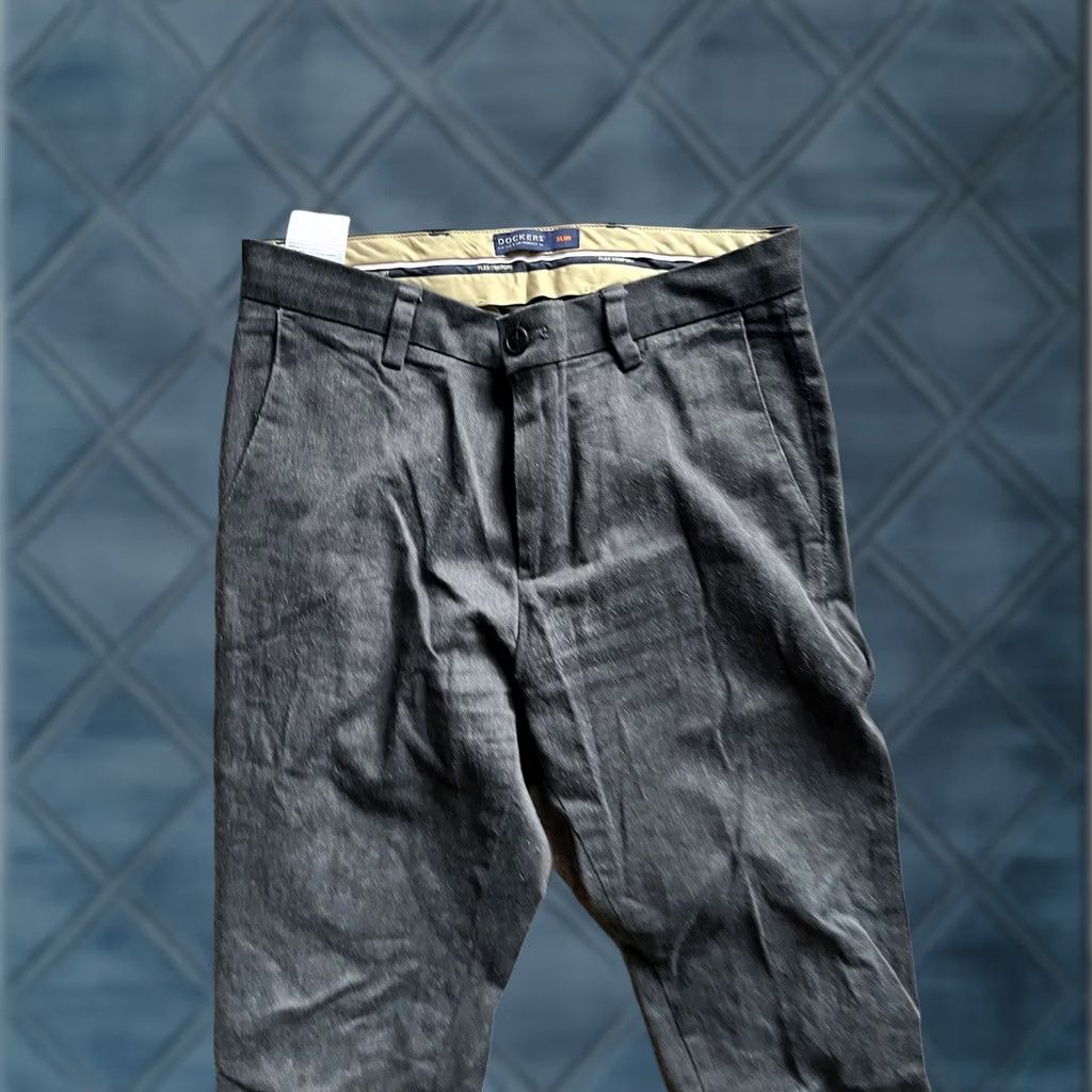 Dockers DOCKERS Pants Mens 30x30 Slim Fit Stretch Cotton Gray Flex Comfort Leg Size US 30 / EU 46 - 1 Thumbnail