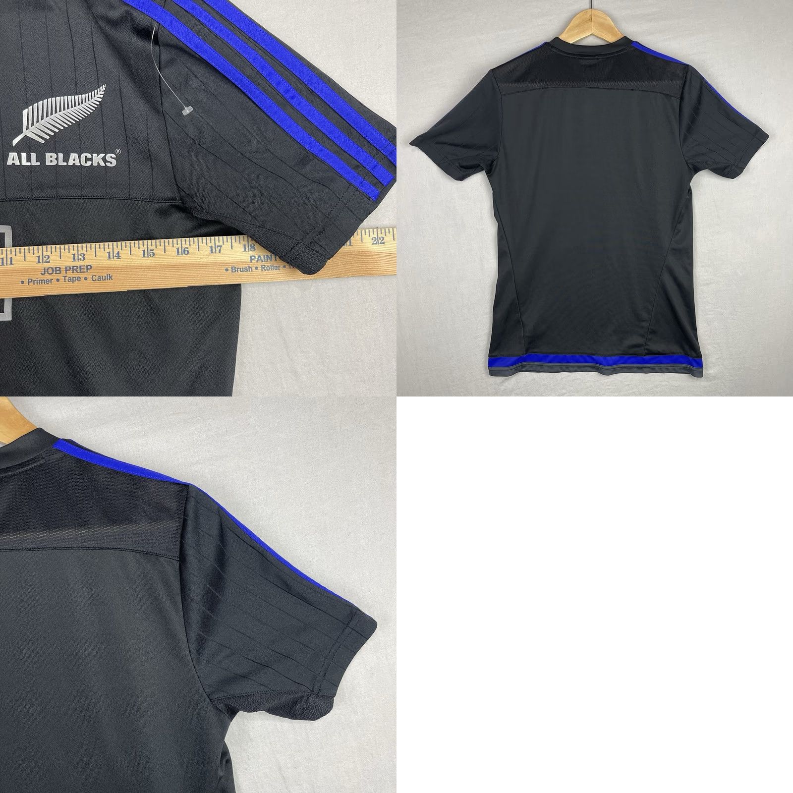 Adidas adidas All Blacks Rugby Jersey Mens Small Black Adizero Climacool Shirt Size US S / EU 44-46 / 1 - 8 Thumbnail