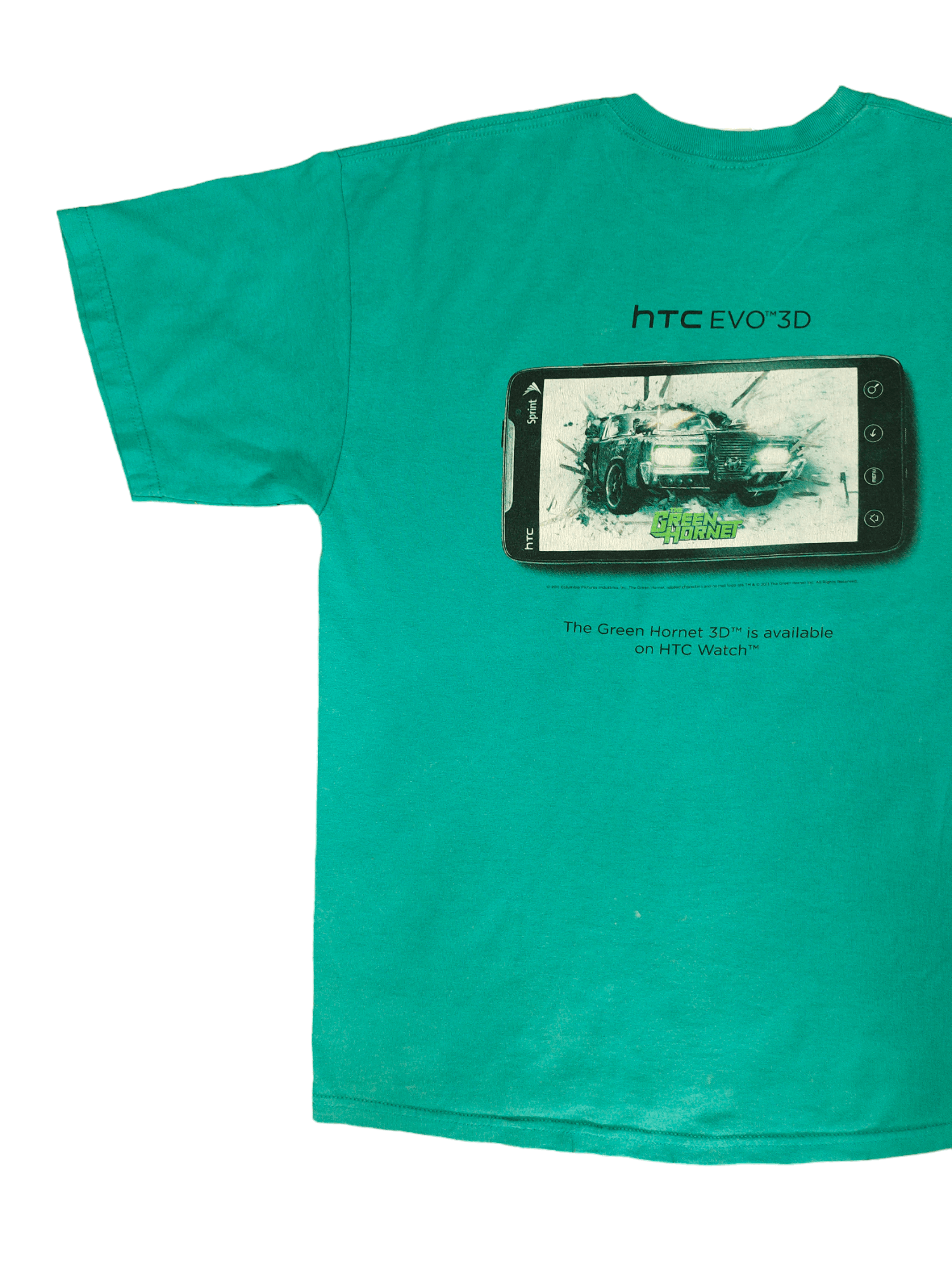 Apple Vintage 00's HTC EVO 3D The Green Hornet T-Shirt Size US XL / EU 56 / 4 - 5 Thumbnail