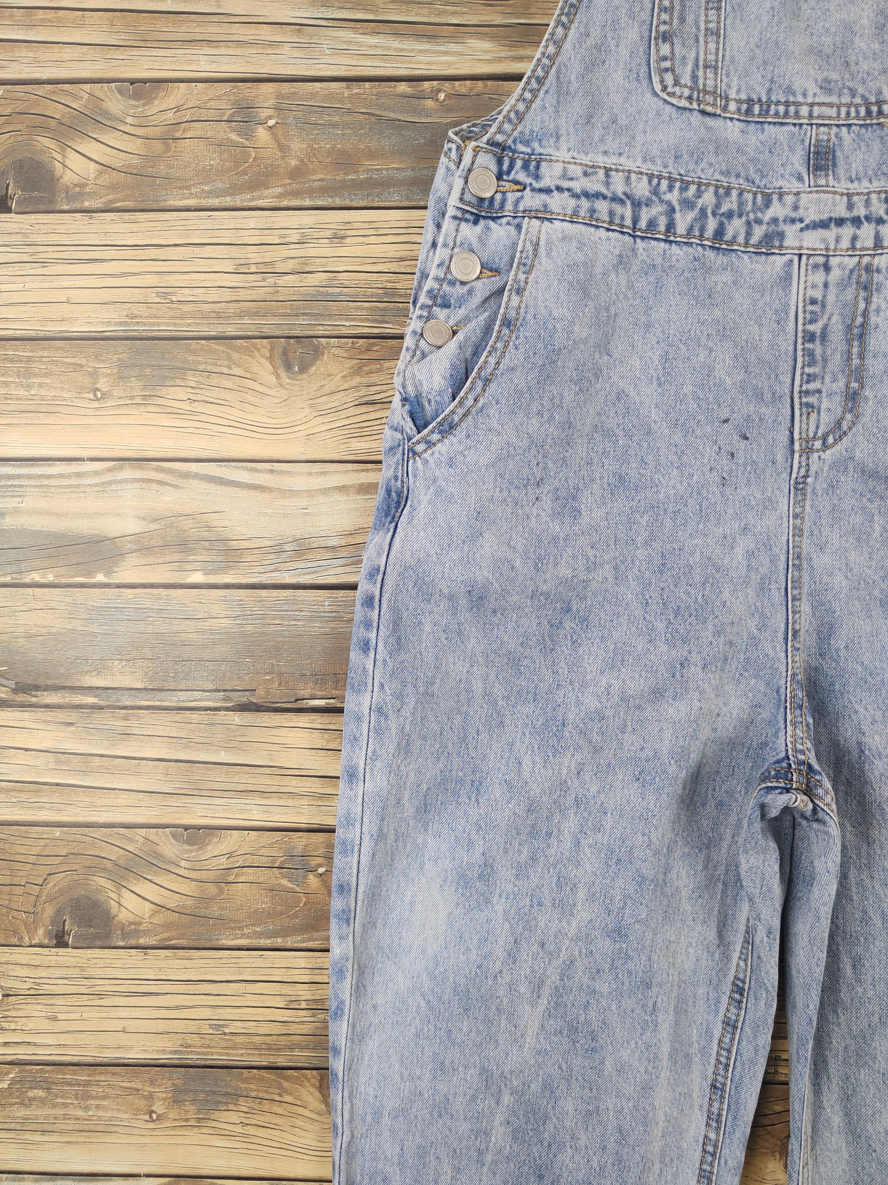 Japanese Brand × Vintage Streetwear Vintage Japan Brand Light Blue Denim Jumpsuits Size 34" / US 12 / IT 48 - 6 Thumbnail