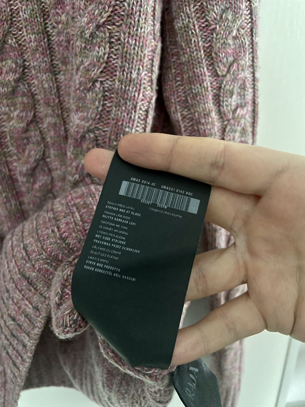Prada Prada Milano Cable Knit Multi Melange Wool/Cashmere Jumper Size US L / EU 52-54 / 3 - 9 Thumbnail