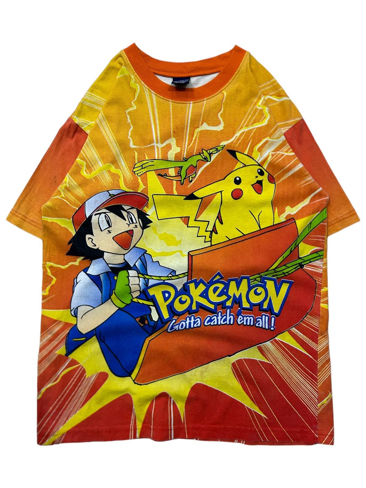 Cartoon Network × Japanese Brand × Vintage Vintage Pokemon Ash Bootleg Overprint Anime Size US S / EU 44-46 / 1 - 1 Thumbnail