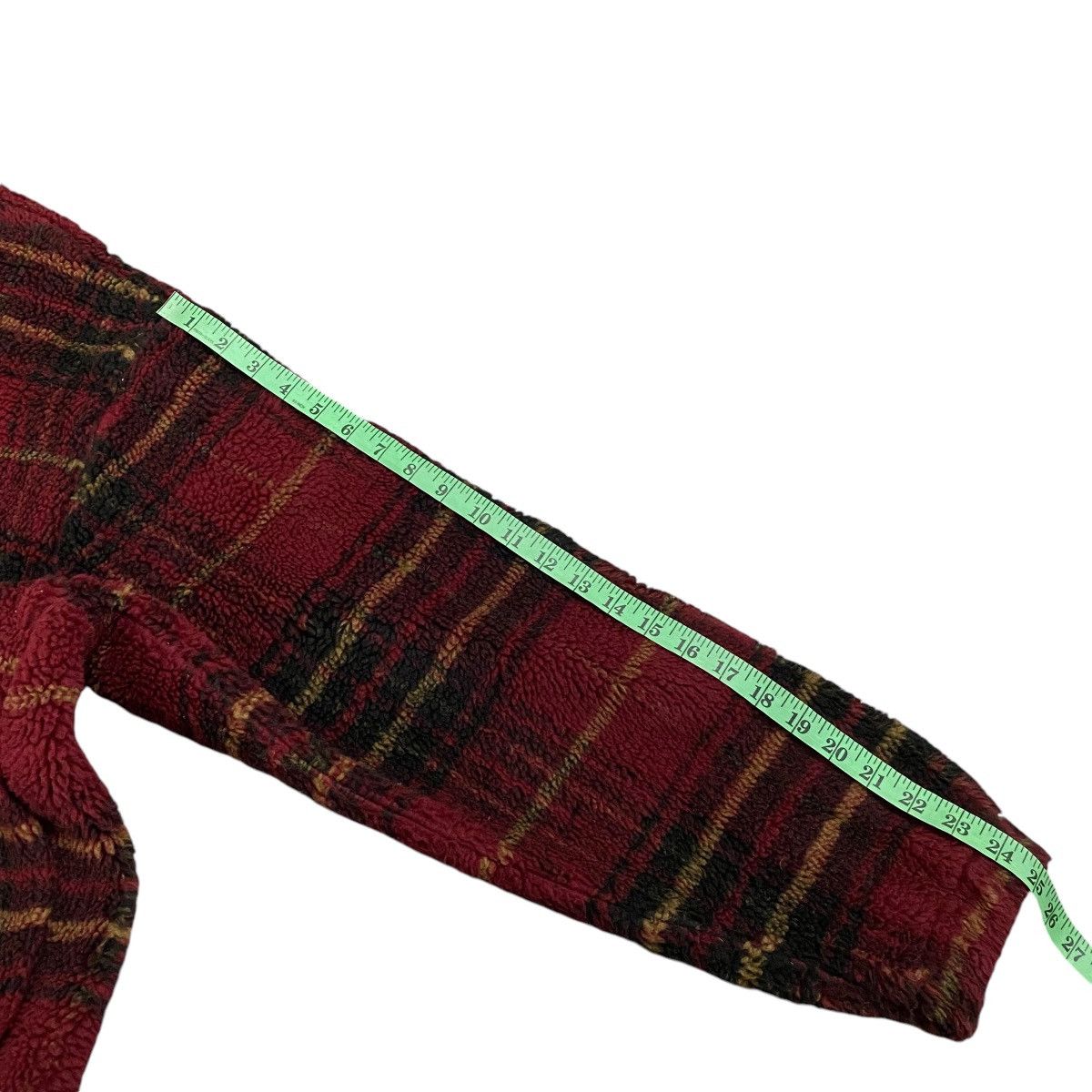 Vintage × Woolrich Woolen Mills Vintage Woolrich Tartan Plaid Half Zip Fleece Size US XL / EU 56 / 4 - 14 Thumbnail