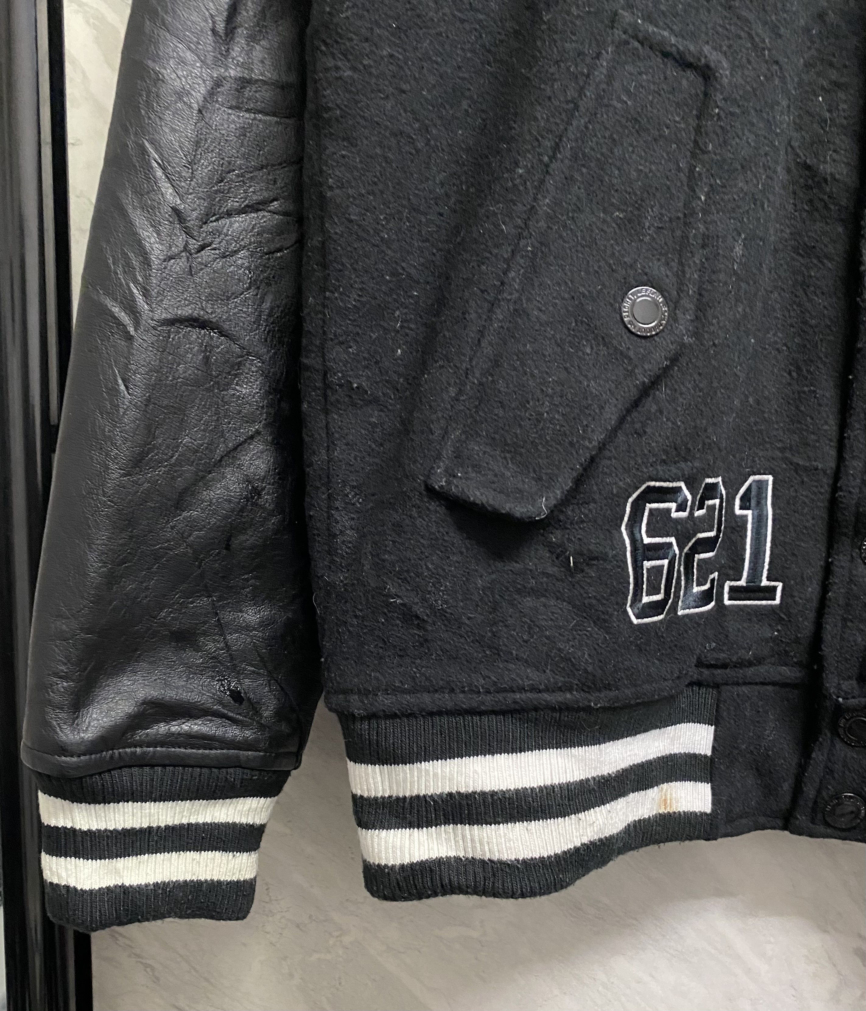 Japanese Brand Leflah Roundabout No Regret Varsity Leather Jacket Size US L / EU 52-54 / 3 - 8 Thumbnail