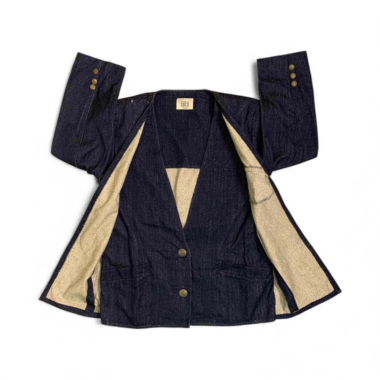 Japanese Brand Rare Design Vintage Pret-A-Couter Bibi Tokyo Soft Denim Size M / US 6-8 / IT 42-44 - 3 Thumbnail