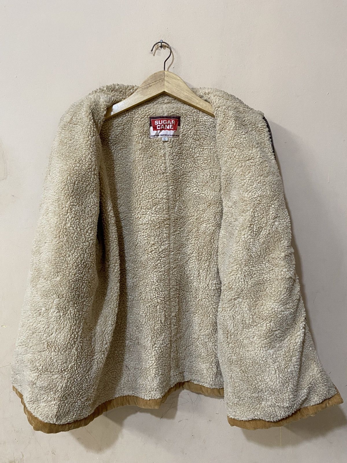 Sugar Cane 90s Vintage Sugar Cane Sherpa Wool Jacket Size US L / EU 52-54 / 3 - 2 Thumbnail