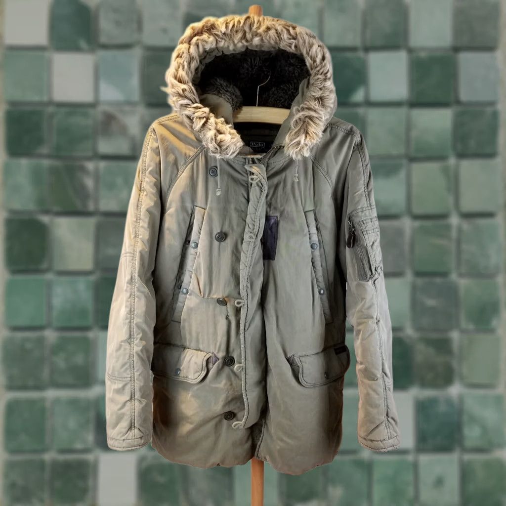 Ralph Lauren VINTAGE Ralph Lauren POLO N-3B OLIVE GREEN ARMY PARKA Jacket Mens 30 Inch Top to Bottom 24 Inch Chest 29 Inch Neck to Cuff 30 Inch Size US M / EU 48-50 / 2 - 1 Thumbnail