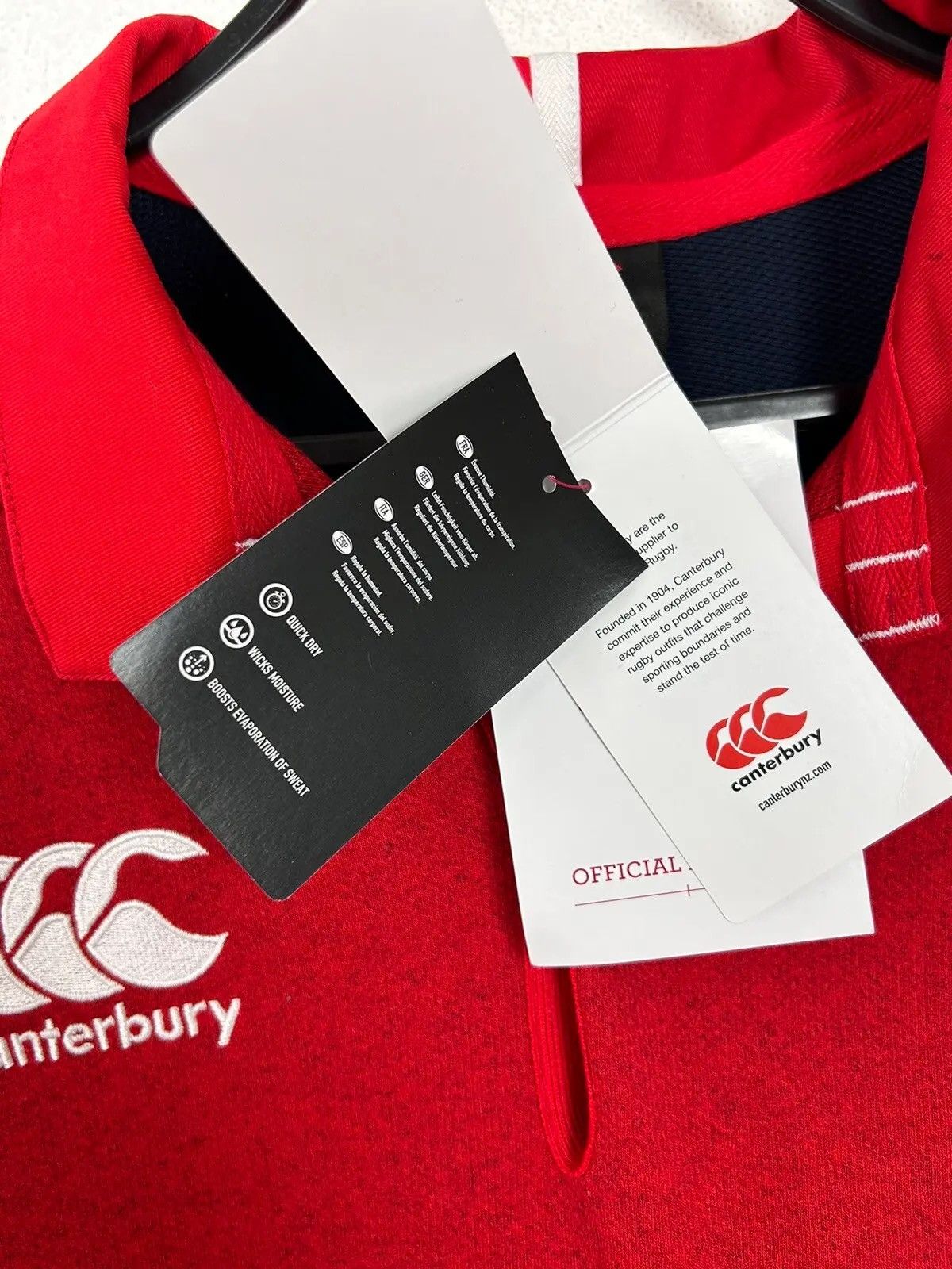 Canterbury of New Zealand BNWT Canterbury Of New Zealand England Rugby O2 Polo Shirt Size US L / EU 52-54 / 3 - 5 Thumbnail