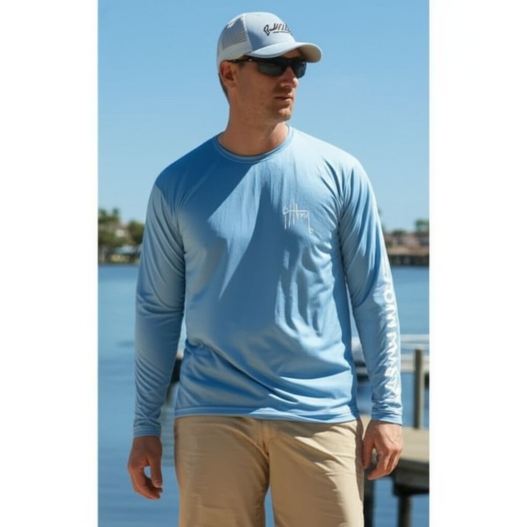 Guy Harvey GUY HARVEY Men's UPF 30 Sun Performance Long Sleeve Shirt NW Size US XXL / EU 58 / 5 - 1 Thumbnail