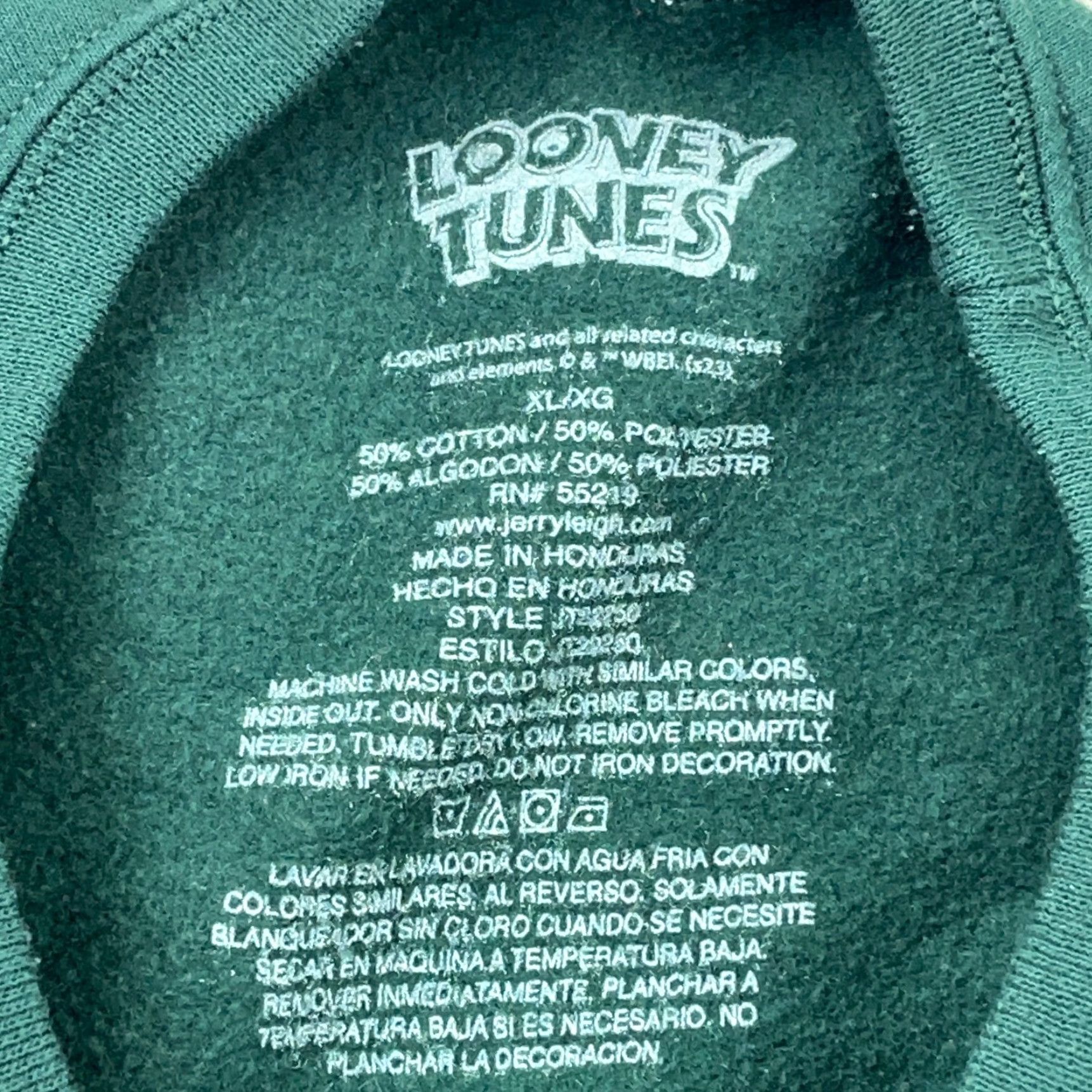 Vintage Looney Tunes Sweatshirt Adult XL Green Crewneck Tweety Retro Logo Graphic Print Casual Pullover Regular Fit Size XL / US 12-14 / IT 48-50 - 3 Thumbnail