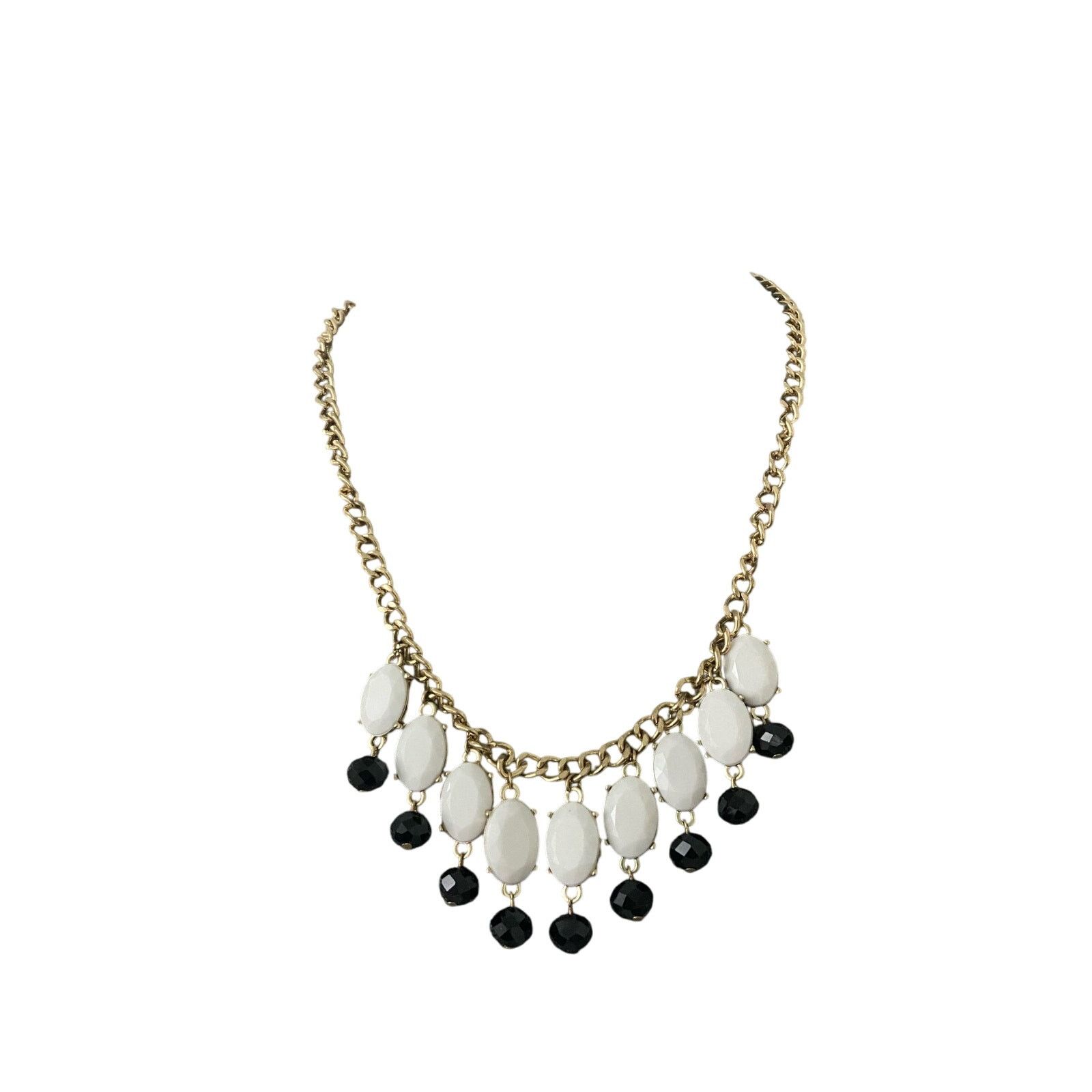 Other Black and white Necklace gold tone Size ONE SIZE - 1 Thumbnail