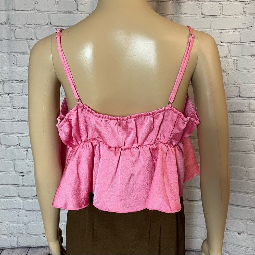 Free People New Free People Post-Holiday Cami Pink Top Size L Size L / US 10 / IT 46 - 4 Thumbnail
